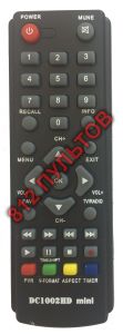 Пульт для ресивера DVB-T2 Dcolor DC1002HD 